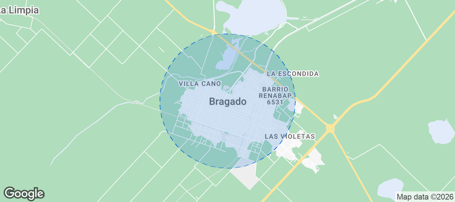 Bragado Airbnb map